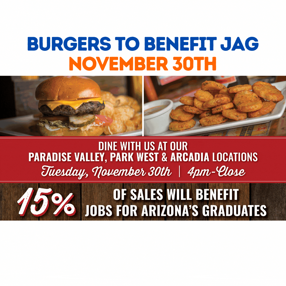 Burgers to Benefit JAG Night